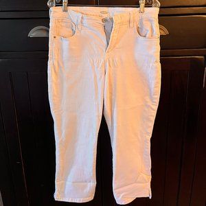 White Denim Cropped Jeans